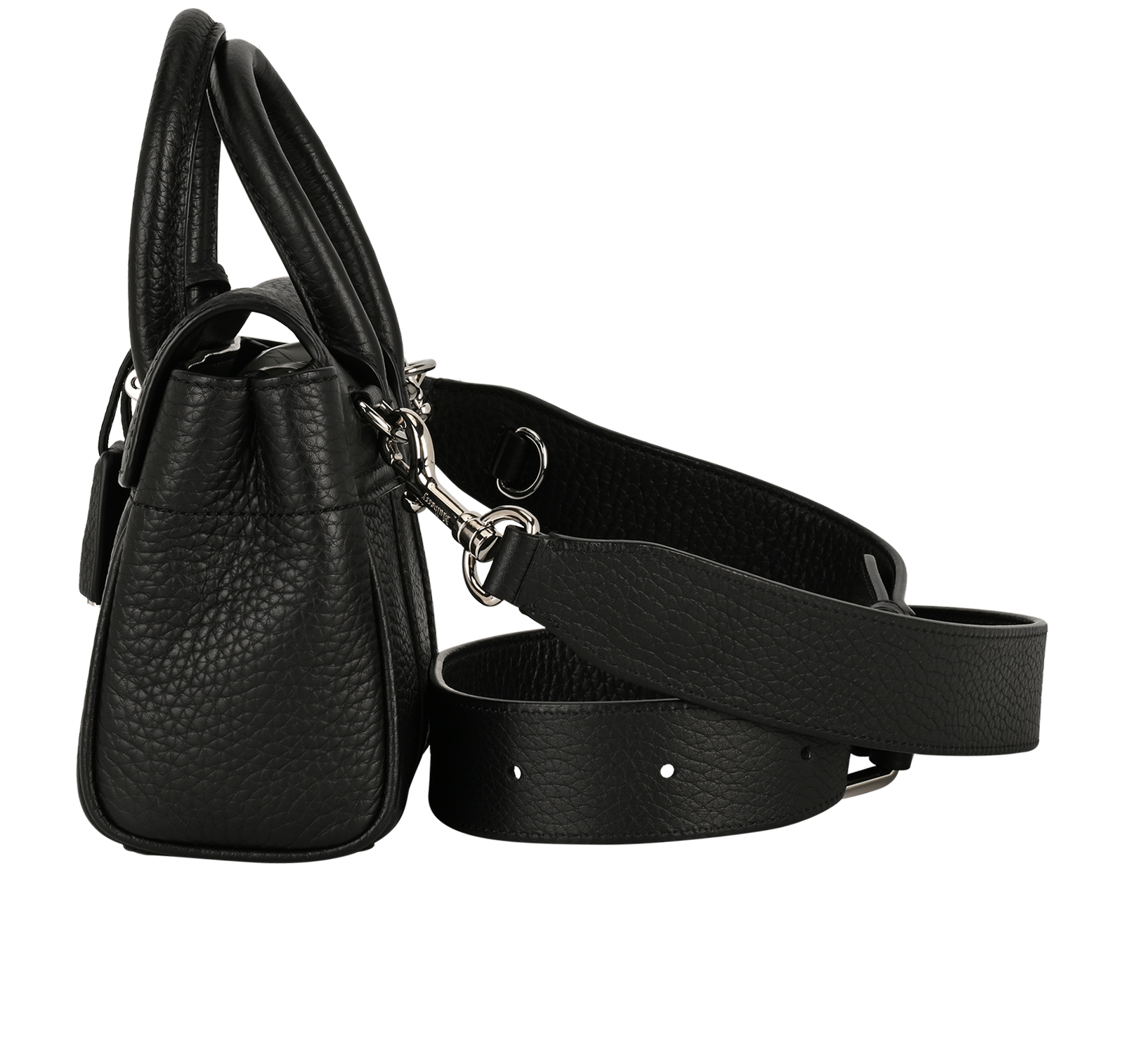 Mini Bayswater, &pound;650, Handbags, Black, Leather, Bottom view